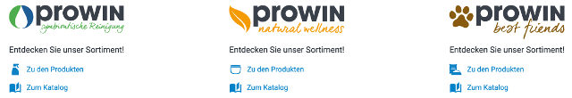 proWIN Produktpalette